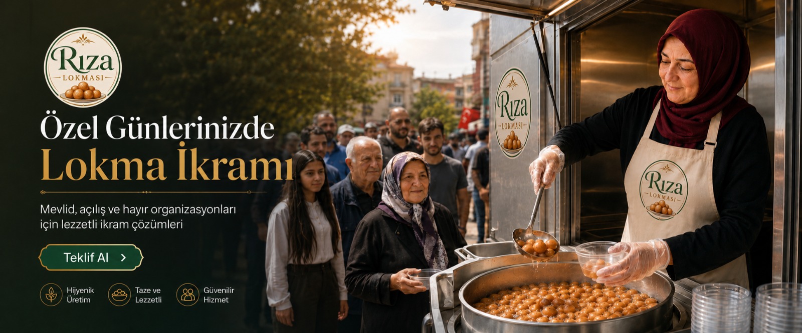 Özel günlerinizde lokma ikramı — Rıza Lokması