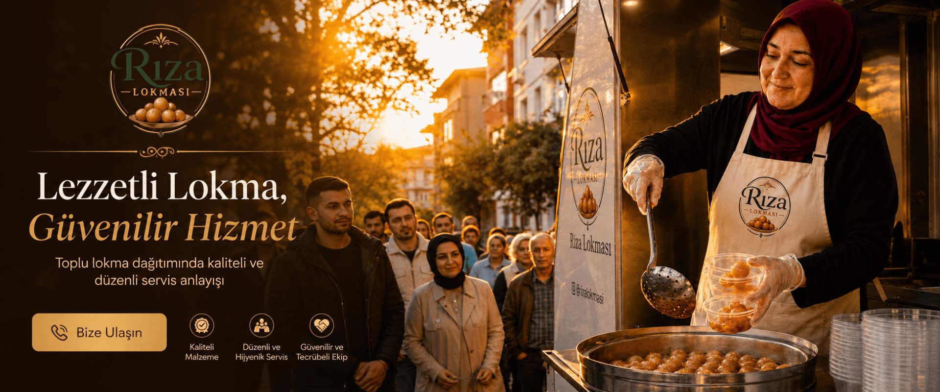 Lezzetli lokma güvenilir hizmet — Rıza Lokması